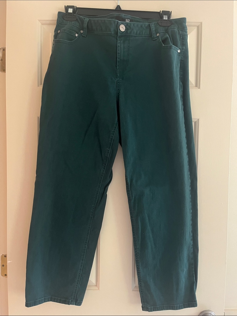 1822 Denim Women’s Deep Green Relaxed Jeans
